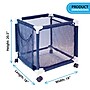 Pool Bins Pool Storage Organizer Mesh Rolling Pool Equipment Bin, 3.2-cu. ft., Blue (PBFT-1501)~#|#~47495BEF-9231-437F-BCE1440BB52FFAF0_sc7