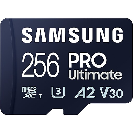 Samsung PRO Ultimate 256GB microSDXC Memory Card with Adapter, U3