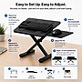Uncaged Ergonomics KT3 Adjustable Height Keyboard Stand with Mouse Platform for Counters and Workstations, Black~#|#~474CBE41-9CDF-471E-A4316779B2F2809D_sc7