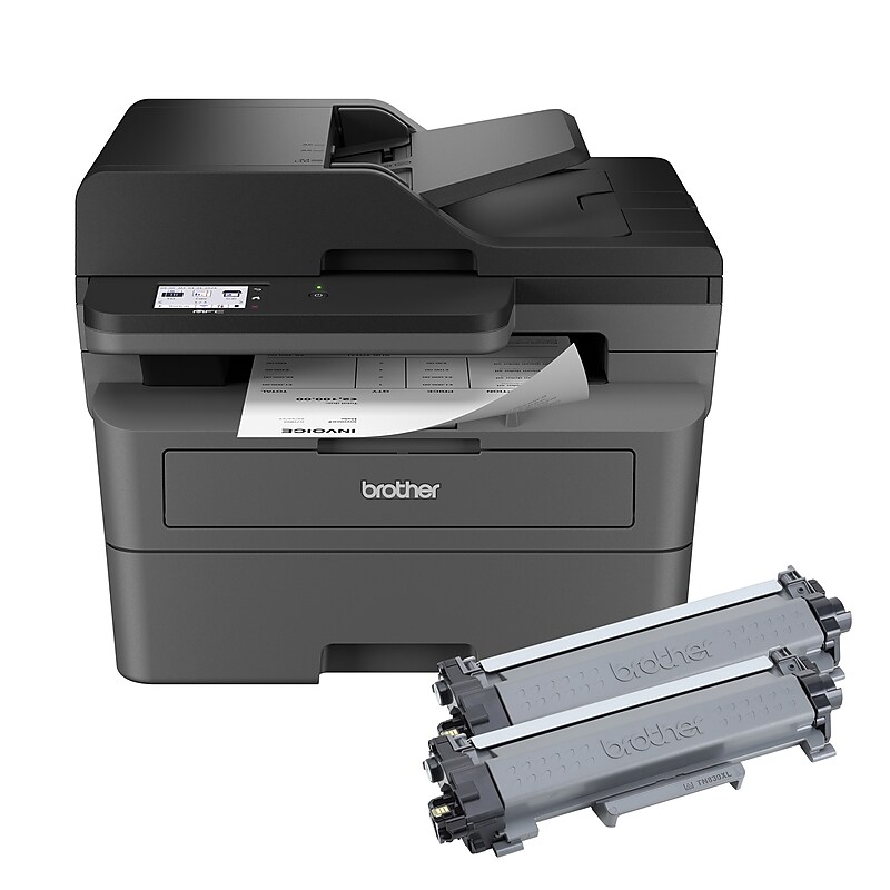 Brother MFC-L2820DW XL Wireless Compact Monochrome All-in-One Laser Printer image 1