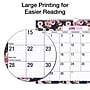 2026-2027 Excello Brands Large Print 12" x 15" Academic Monthly Wall Calendar, Navy Floral (WC-AY26-1215-84)~#|#~474D9B77-1F61-4149-B8CC50E200FF6B27_sc7