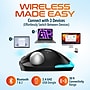 Delton T100 Wireless Ergonomic Trackball USB Mouse, Black (DMST100-WB)~#|#~4752A875-81EE-49CB-8CC05CF9DC697D8D_sc7