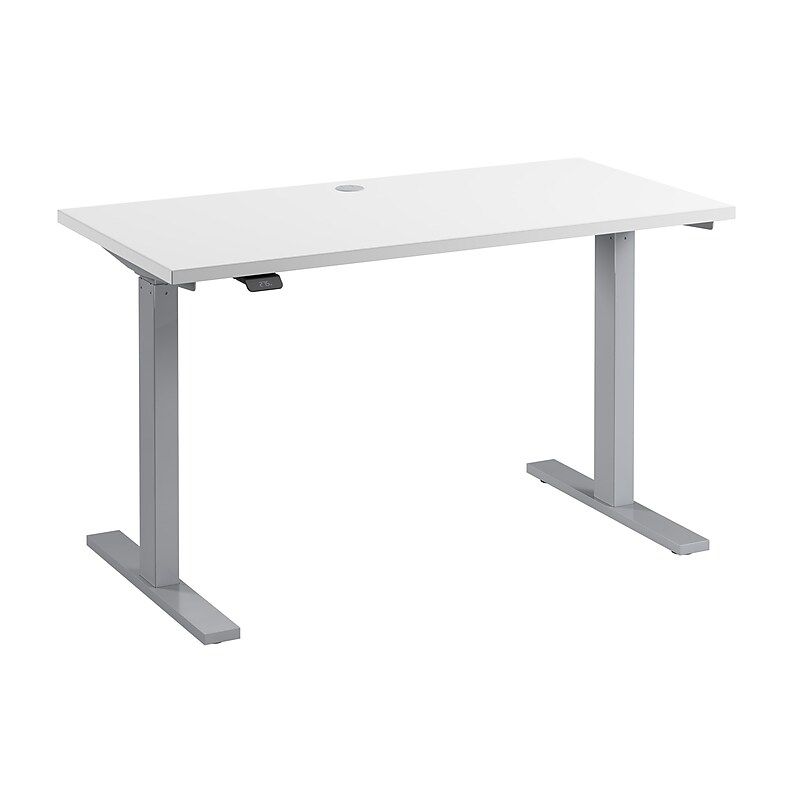 Bush Business Furniture Move 60 Series 48"W Electric Height Adjustable Standing Desk, White (M6S4824WHSK) image 1