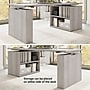 Bush Business Furniture Stratus 72"W Electric Adjustable Standing Desk with Bookcase, Platinum Gray (SUT006PG)~#|#~4756EC0E-B757-4C1B-A636AE950DA1C394_sc7