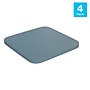 Flash Furniture Perry Modern Poly Resin Replacement Square Seat with Rounded Edges, Teal-Blue, Set of 4 (4JJSEAPL02CB)~#|#~4758DDF3-8A7C-44FD-BA60455E3BB29397_sc7