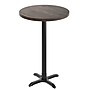 Flash Furniture Bennett 30" Round Wooden Commercial Indoor Table, Dark Brown Top/Black Base (GSFRD30DBT2222B)~#|#~475D667E-60AC-42C7-A5F12C58159D6148_sc7