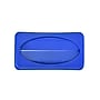 Alpine Industries Polypropylene Recycling Bin with Lid and Dolly, 23 Gallon, Blue (ALP477-BLU3-PKD)~#|#~475D9B76-905B-452F-A317CD6F65601F28_sc7