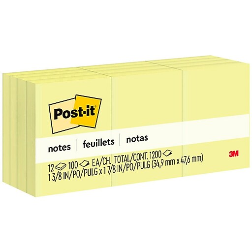 Post-it Notes, 1 3/8 x 1 7/8, Cape Town Collection, 18 Pads, 100 Sheets  Per Pad