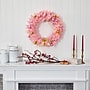 Nearly Natural 24-in Pink Artificial Christmas Wreath with 35 LED Lights and Ornaments (W1119)~#|#~476095AF-BA7C-466F-BF2692381C3ACC59_sc7