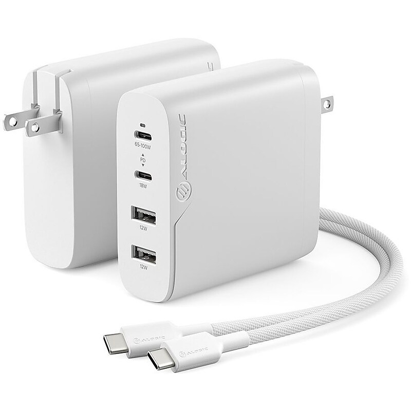 ALOGIC Rapid Power USB Charging Kit/Bundle for Tablet/Cellular Phone/Notebook, White (WCG4X100) image 1