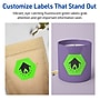 Avery Decorative Edge Multipurpose Labels, 2-1/2" x 2-57/64", Neon Green, 120/Pack (94121)~#|#~476236FC-9DCA-459B-9832453699776C01_sc7