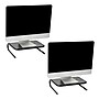 Mind Reader Ventilated Monitor Stand, Holds up to 44 lbs., Metal, Black, 2/Pack (2METMONST-BLK)~#|#~476381BF-54B4-4311-8E522E48B134E775_sc7