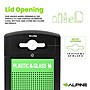 Alpine Industries GS Series Steel Recycling Bin, 120 Gallon, Green (ALP471-40-GSCMS-MK)~#|#~4765CCA1-79A0-47A5-989F9BBDE846D96D_sc7