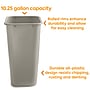 Coastwide Professional™ Plastic Trash Can, 10.25 Gallon, Beige (CW56434)~#|#~476EAC7D-1323-400A-982DC715ADF7C8F9_sc7