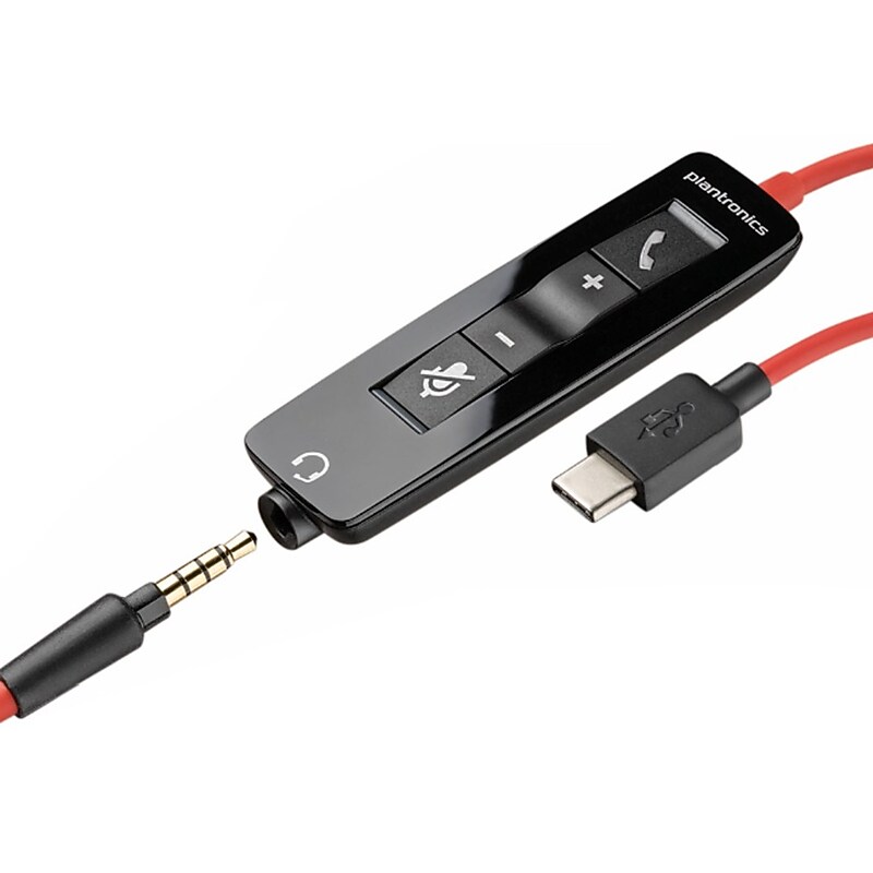 Poly Blackwire USB-A Headset Call Control Cable, UC Certified (85Q62AA) image 1
