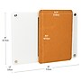 Mind Reader Wall Mounted Glass Dry Erase Board with Sliding Corkboard, Bulletin Board, White (CORKSLIDE-WHT)~#|#~4773A8EC-32F5-4302-827E879748E5E5F9_sc7