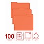 Staples File Folder, 1/3-Cut Tab, Letter Size, Orange, 100/Pack (ST62728)~#|#~47747C59-B722-4E51-A3B3CA99FA1690F7_sc7