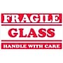 Tape Logic "Fragile - Glass - Handle with Care" Labels, 3" x 5", Red/White, 500/Roll (SCL547)~#|#~4774C4D6-7A05-495A-981E3EF4B31FA88B_sc7