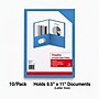 Staples 2-Pocket Paper Folder, Light Blue - Letter Size School & Office Folders, 10-Pack~#|#~4774F71F-F8E9-49EF-AFF4D5F7EDD38FF7_sc7