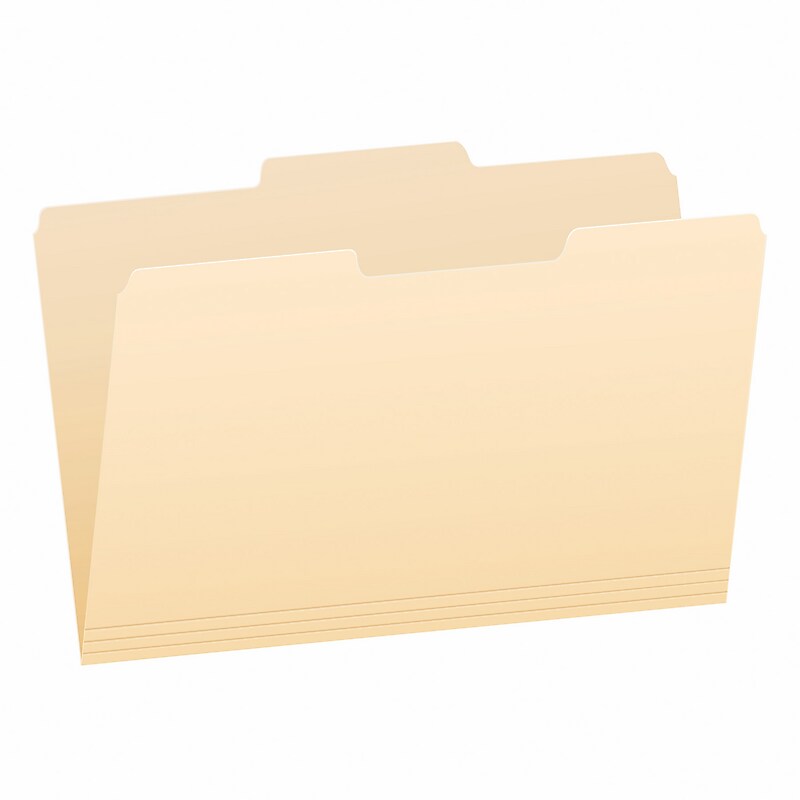 Pendaflex File Folder, 1/3-Cut Tab, Center Position, Legal Size, Manila, 100/Box (753 1/3-2) image 1
