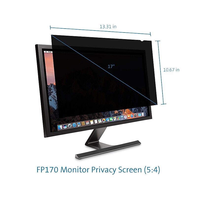 Kensington Anti-Glare Reversible Privacy Screen for 17" Monitor, 5:4 (K52105WW) image 1