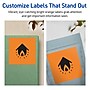 Avery Laser/Inkjet Multipurpose Square Labels, 4" x 4", Bright Orange, 80/Pack (94100)~#|#~4777FC42-3901-4964-ACE95D17FDB7DA2F_sc7