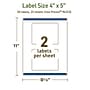 Avery Dissolvable Rectangle Multipurpose Labels, 4" x 5", Off-white, 50/Pack (94253)~#|#~47787346-E2B0-4F93-89D83ECE1C5BCEEC_sc7