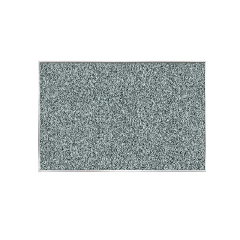 Ghent Vinyl Bulletin Board, Satin Aluminum Frame, 4' x 7'-4", Stone (AV47-199) image 1