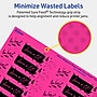 Avery Rectangle Laser/Inkjet Multipurpose Labels, 1" x 4", Neon Magenta (1600/Box)~#|#~477E3A8C-1432-4524-9009C9F7706E9524_sc7