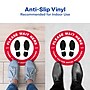 Avery Directional "Please Wait Here" Preprinted Floor Decals, 10.5" Diameter, White/Red, 5/Pack (83090)~#|#~477FF8B2-D4A3-4213-84D1C000CBB033FD_sc7