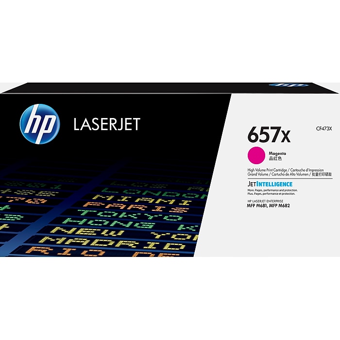 HP 657X Magenta High Yield Toner Cartridge, Prints Up to 23,000