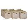 Household Essentials Medium Folding Fabric Storage Bin, 11" x 11"x 11", 23 Qt., Multi Color, 6/Pack (836-1)~#|#~47812C96-C719-4092-B7D798E9AE16E877_sc7