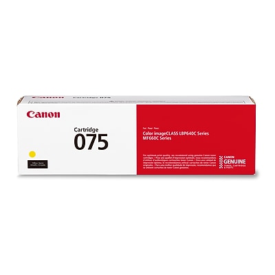 Canon 075 Yellow Standard Yield Toner Cartridge, Prints Up to 1,300 Pages (6362C001) Sansujyuku sansujyuku.com
