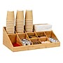 Mind Reader 11 Compartment Wood Coffee Organizer, Brown (COMORGBM-BRN)~#|#~47886CF1-92F1-4E36-9C60727CDF4138CB_sc7