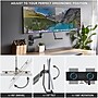 Mount-It!  Adjustable Dual Monitor Wall Mount with Gas Spring Arm and Crossbar, 17" to 32", Holds 19.8 lbs., Black (MI-12010)~#|#~47888B60-16EC-45C2-9FEDD9E7DAA9F01E_sc7