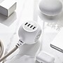 360 Electrical PowerBall 24W 3-Outlet 4-USB-A Port Braided Charging Hub, 6', Luna Gray (3E0780-WLG6NA)~#|#~4789C1F6-C039-496A-8E1000C29BC567D7_sc7