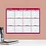 2027 AT-A-GLANCE 16" x 12" Yearly Wet-Erase Wall Calendar, Reversible, White/Red (PM330B-28-27)~#|#~478B0B3E-B612-43A8-BD7A75602B3BD2CD_sc7