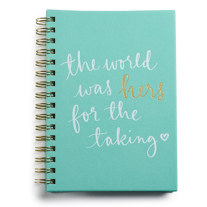 Eccolo World Was Hers Composition Notebooks, College Ruled, Mint, 256 Pages (ST907S) image 1
