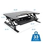 Mount-It! Mount-It! 36"W Rectangular Adjustable Standing Desk Converter, Black (MI-7926)~#|#~478FACE5-E450-4D43-B3C186F78F1D0FD9_sc7