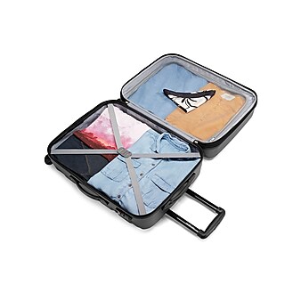 Samsonite Omni PC Polycarbonate 4-Wheel Spinner Luggage, Black (68309-1041)