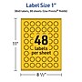 Avery Hemp Starburst Laser/Inkjet Multipurpose Labels, 1", Off-White (1920/Box)~#|#~47941DE0-EBD4-4648-AE0003B952F9599C_sc7