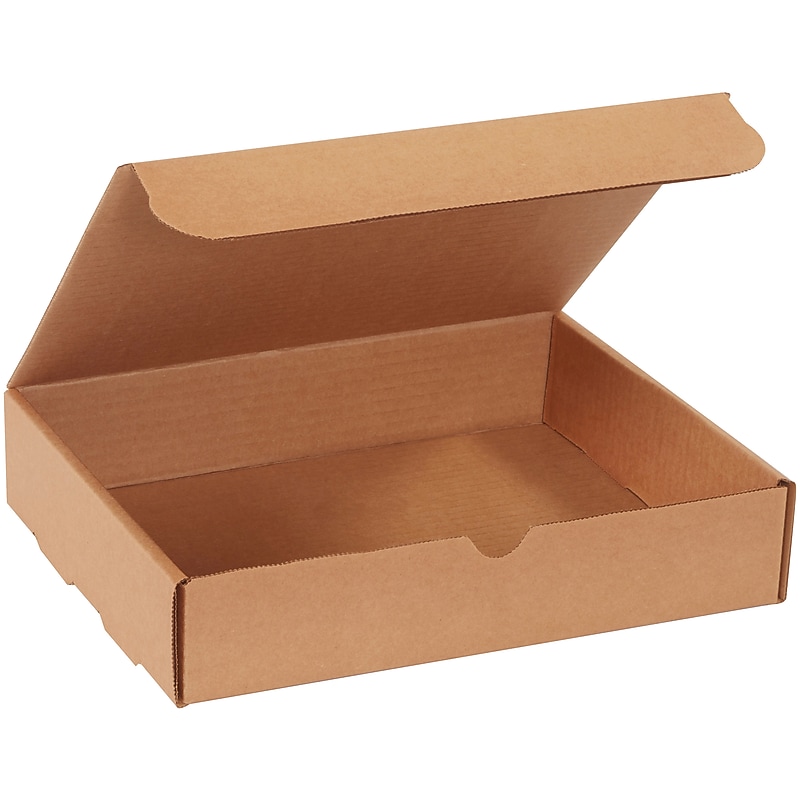 11 1/8" x 8 3/4" x 2 5/16" Literature Mailers, Kraft, 50/Bundle (M1182DK) image 1