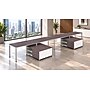 Boss Office Products Simple System 66"W Desk with Storage Cabinet, Driftwood, 4/Set (SGSD011-202)~#|#~47971663-9CF5-49A2-B8CACB11EC3FA672_sc7