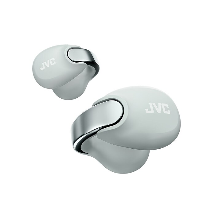 JVC Nearphones Wireless Open-Ear Earbuds, Bluetooth, Ice Grey