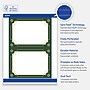 Avery Gold-Green Border General Use Blank Cards, White, 20/Pack (S00-FDG)~#|#~479EEAAD-3CD7-462A-98D952E9451CB6DC_sc7