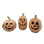 Haunted Hill Farm 3-Piece Spooky Lighted LED Jack O Lantern Set, Battery Operated, Rustic Orange (HHRSSET3PMP-ORG)~#|#~479F0089-45E6-4927-83034051DDEC2251_sc7