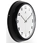 Infinity Instruments Lux Wall Clock, Plastic/Glass, 12" (14917BK-S3140)~#|#~47A1D368-88B3-4E43-87213C18EA5F92BD_sc7