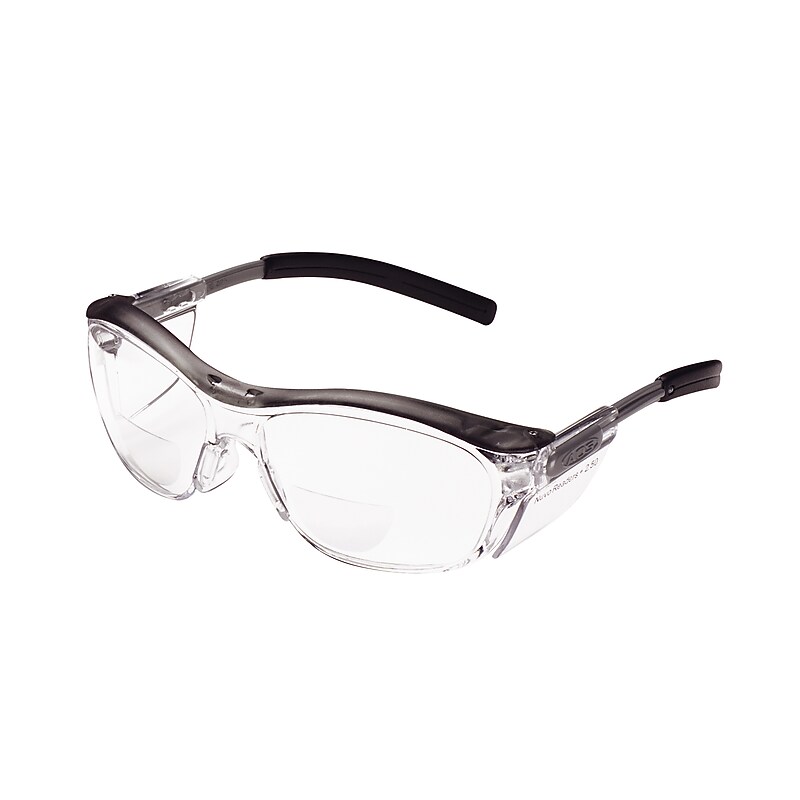 3M Nuvo Anti-Fog +2.5 Safety Glasses, Wraparound Frame, Clear Lens, 20/Carton (11436-00000-20) image 1