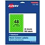 Avery Burst Multipurpose Labels, 1", Neon Green, 960/Pack (94606)~#|#~47A2FCE4-9936-4FB8-A6A60DFD5B92A52A_sc7