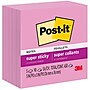Post-it Super Sticky Notes, 3" x 3", Neon Pink, 90 Sheet/Pad, 5 Pads/Pack (654-5SSNP)~#|#~47AB1E83-BC35-4D7A-801877973207D7C7_sc7